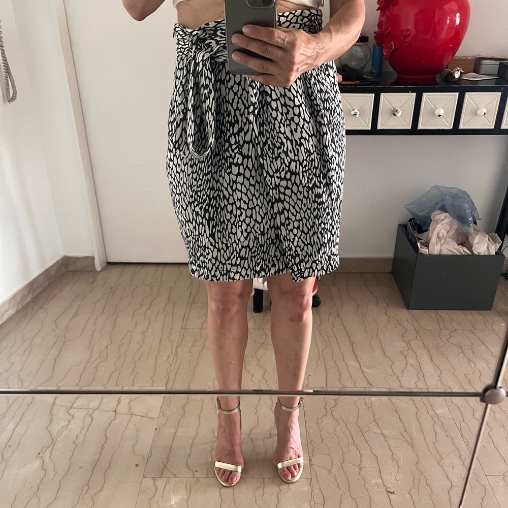 Zara black and white Pencil Skirt